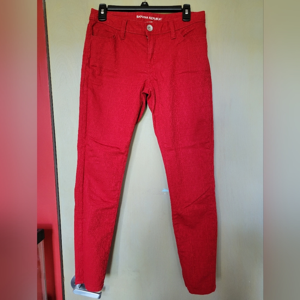 Patterned banana republic jeans